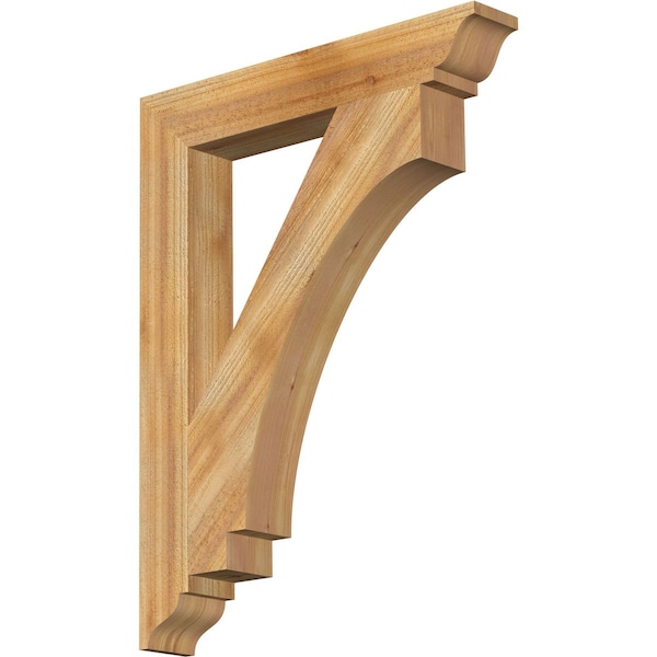 Ekena Millwork Imperial Traditional Rough Sawn Bracket, Western Red Cedar, 4"W x 26"D x 34"H BKT04X26X34IMP01RWR - main